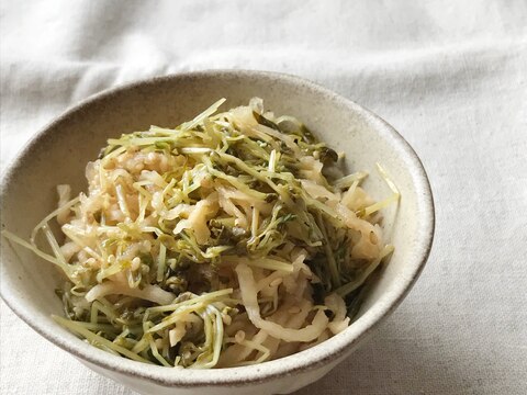 切り干し大根と豆苗の中華和え